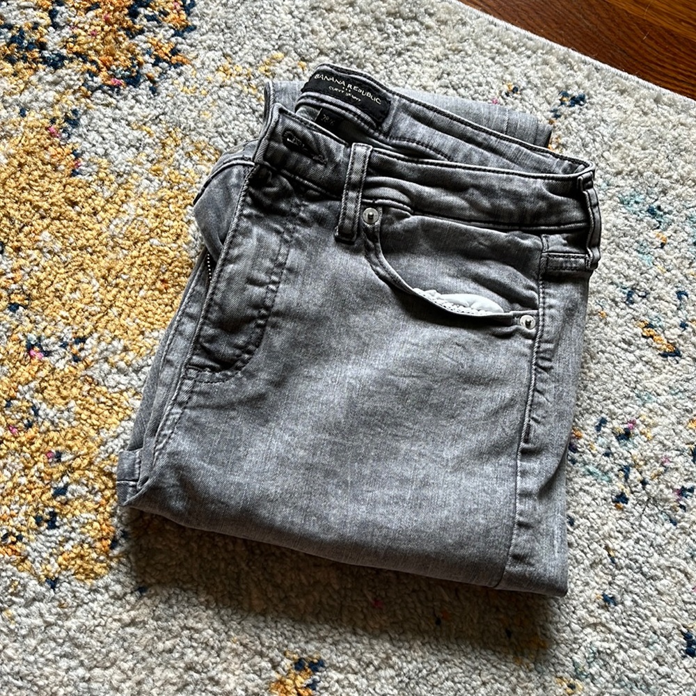 Banana Republic gray denim